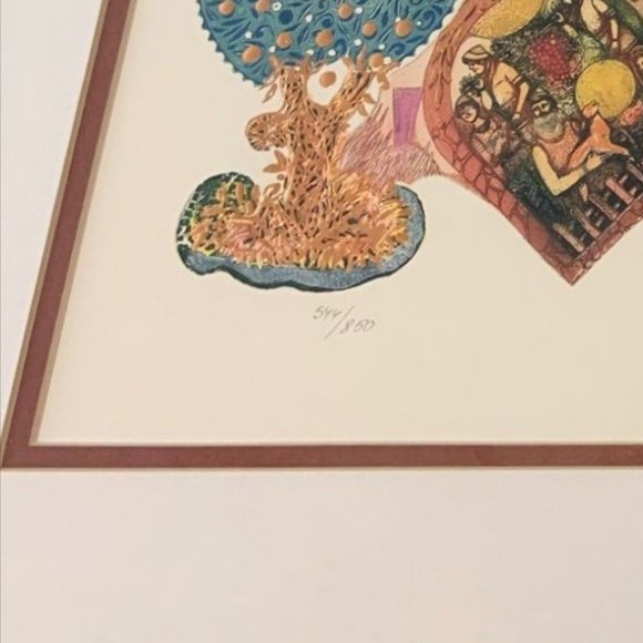 Amram Ebgi Limited Edition Offset Lithograph: "Shavuoth" - Picture 7 of 10